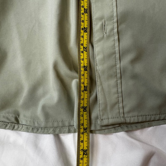 HUK Men's Tide Point Solid Long Sleeve Shirt Size XL - Green - Picture 3 of 5